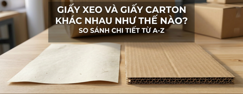 Giấy Xeo Và Giấy Carton Khác Nhau Như Thế Nào